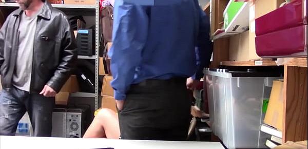 trendsTeen shoplifter fucked by security while dad watches